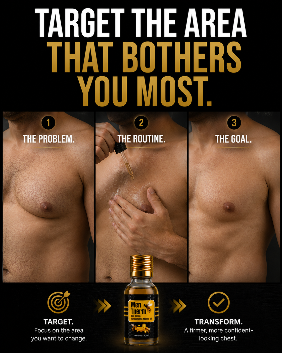 Men Therm - Bee Venom Gynecomastia Heating Oil